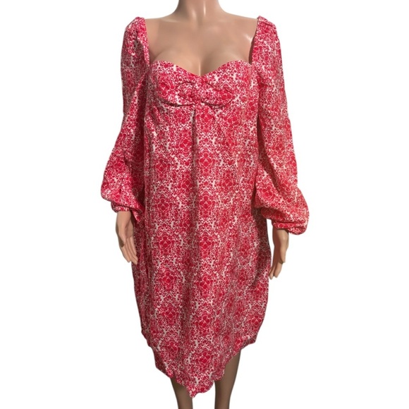 BODEN Women’s Linen Puff Sleeve Mini Shift Dress - Picture 4 of 16